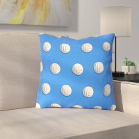 East Urban Home Double Sided Print Down Alternative Volleyball Throw Pillow
