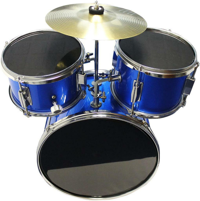 NEW 3 PCS FULL KIDS DRUM SET 315518 in Drums & Percussion in Edmonton - Image 3
