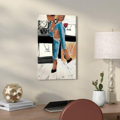 Made in Canada - Etta Avenue™ Wine and Shopping I by Jodi - Wrapped Canvas Print in Home Décor & Accents