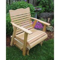 Red Barrel Studio Outdoor Letourneau Gliding Solid Wood Chair