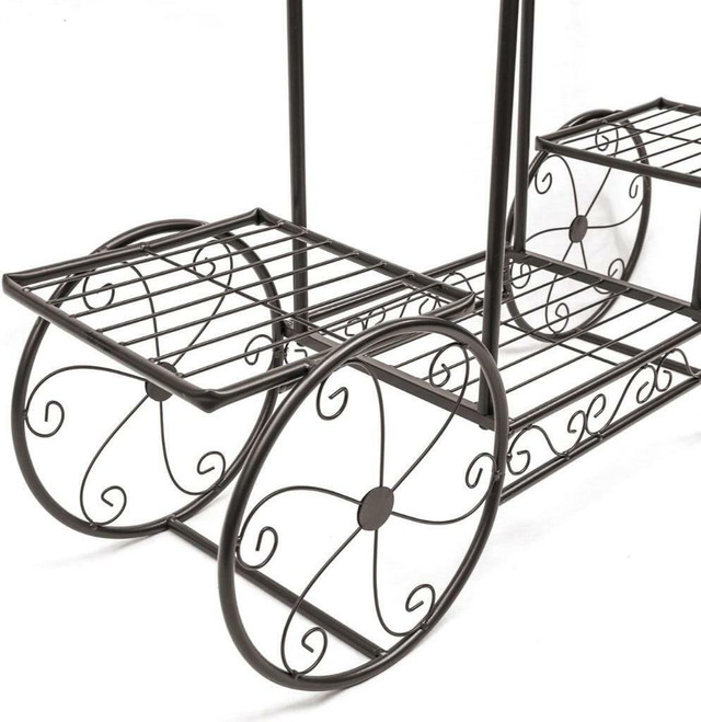NEW 6 TIER FLOWER POT PLANT HOLDER & GARDEN CART DISPLAY RACK XY375C in Other in Manitoba - Image 3