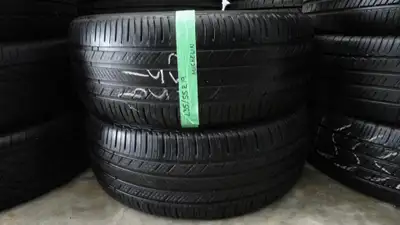 235 55 19 2 Michelin Premier Used A/S Tires With 65% Tread Left