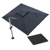 Hokku Designs Hokku Designs 9' X 12' Rectangle Cantilever Umbrella with Steel Plate Base