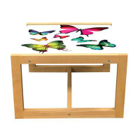 East Urban Home Multicolore, table basse avec papillons East Urban Home
