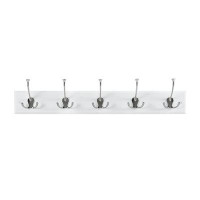 Melannco Melannco 27 X 5-In Wall Mounted Coat Rack With 5 Metal Hooks