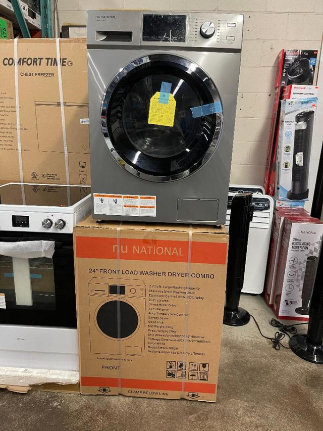 National 24inch All In One. Washer &amp; dryer combo. Large Washing space, 2.7 cuft. Brand New. Super Sale $1199.00  No in Washers & Dryers in Toronto (GTA) - Image 3