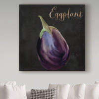 Trademark Fine Art 'Medley Eggplant' Vintage Advertisement on Wrapped Canvas