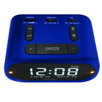 Ivy Bronx Vibrating Dual Alarm Clock With Snooze In Black