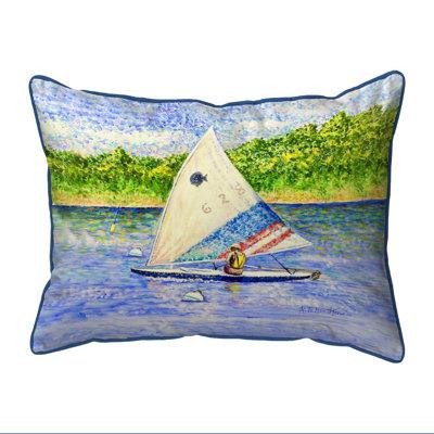 East Urban Home Sunfish Sailing Indoor/Outdoor Pillow in Outdoor Décor