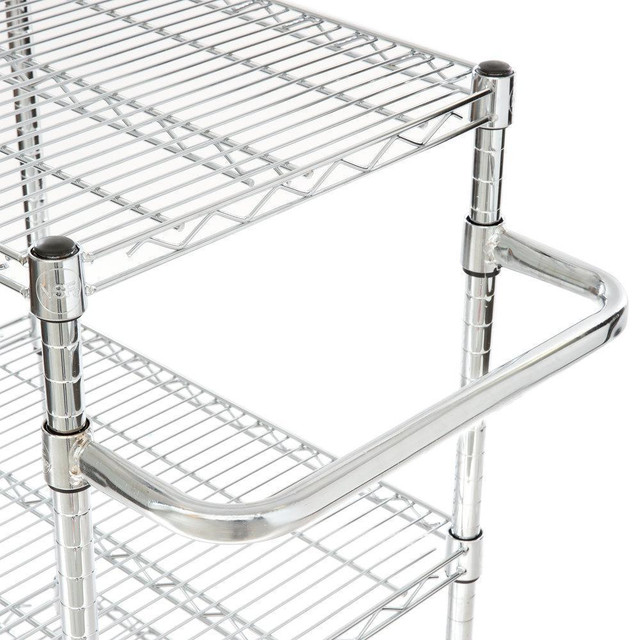 18 x 24 3 level chrome utility cart with handle - 6 SIZES  AVAILABLE  -FREE SHIPPING in Other Business & Industrial - Image 4