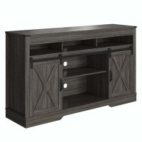 Gracie Oaks TV Stand With Three Adjustable Shelves For 65+ Inch TV