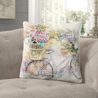 Ophelia & Co. Verna Bicycle Throw Pillow