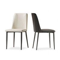 Hokku Designs 33.46" Black Solid back side Chair(Set of 2)