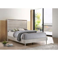 Wildon Home® Bedia Eastern King Panel Bed Metallic Sterling