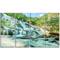 Design Art Maeyar Waterfall Landscape 4 Piece Photographic Print on Wrapped Canvas Set