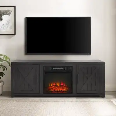 The Twillery Co. Rozier TV Stand for TVs up to 65" with Fireplace Included