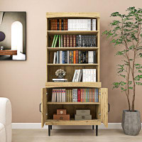 Millwood Pines Modern Tall Storage Cabinet With Doors And Adjustable Shelves