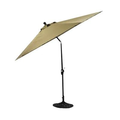 Arlmont & Co. Oziel 104.72'' x 104.72'' Rectangular Market Umbrella in Patio & Garden Furniture