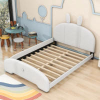 Harper Orchard Full Size Upholstered Platform Bed With Headboard And Footboard
