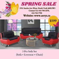 Spring Special sale on Furniture!! Sofa Sets on Sale! www.aerys.ca