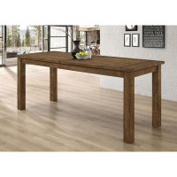 Millwood Pines Counter Height Table Rustic Golden Brown