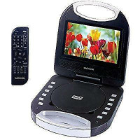 Magnavox 7-inch portable DVD/CD Player with Color TFT Screen &amp; Remote Control-Black. $39.99 NO TAX.