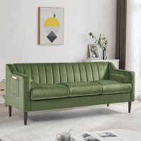 Ebern Designs Sofa couch, Upholstered 3 Seats sofa