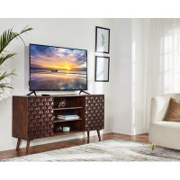 Corrigan Studio Carlan Solid Wood TV Stand for TVs up to 75"