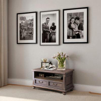 Canora Grey Log Living Room Bedroom Vintage TV Cabinet
