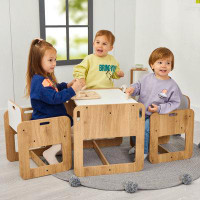 Nipperland Kids Rectangular Play Table and Chair Set