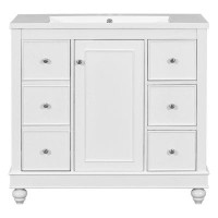 Canora Grey Contemporary Bathroom Vanity Cabinet Drawers & Cabinet Door, Adjustable Shelves