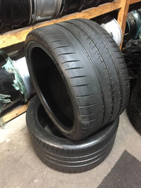 20 inch SET OF 2 (PAIR) USED SUMMER PERFORMANCE TIRES 305/30R20 103Y MICHELIN PILOT SPORT CUP 2 N0 PORSCHE OEM TREAD 95%