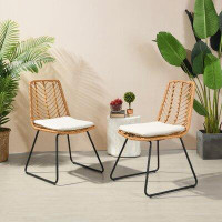 Bay Isle Home™ Patio Dining Side Chair with Cushion