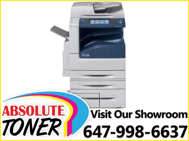 $75/Mo. NEW Repossessed Xerox WorkCentre EC7856 55PPM, 11x17, A3, Single-Pass Duplex, Color Laser Multifunction Printer in Printers, Scanners & Fax - Image 2