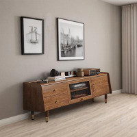 RARLON Solid wood ash wood TV cabinet Modern light luxury creative TV cabinet