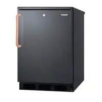 Summit Appliance 24" Wide All-Refrigerator With Antimicrobial Pure Copper Handle