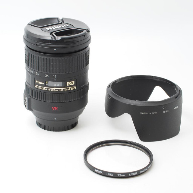Nikon AF-S Nikkor vr 18-200mm f3.5-5.6 G ED VR (ID  - 1993) in Cameras & Camcorders