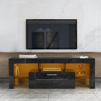 Manman TV Stand With LED Remote Control Lights