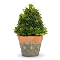 Primrue Cone Shaped Greenery In Natural Pot Faux Plants And Trees