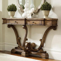 Eden Rim 62.99'' Unfinished Solid Wood Console Table