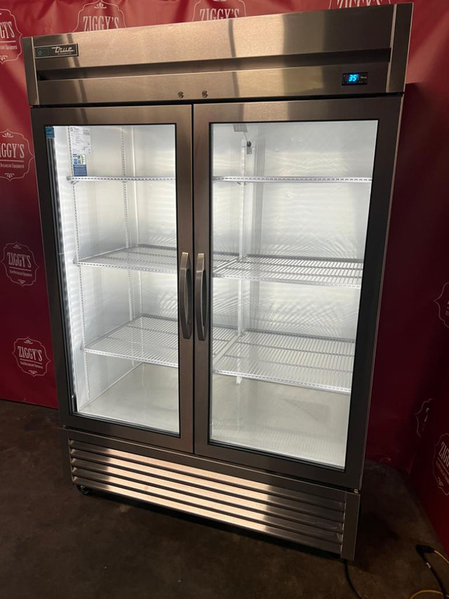 $9k 2021 True stainless double glass fridge cooler for only $3895 ! Five available! Can ship anywhere in Canada / USA in Industrial Kitchen Supplies