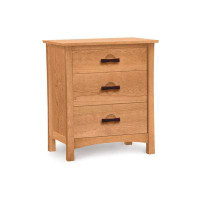 Copeland Furniture Berkeley 3 Drawer 33.75" W Solid Wood Chest