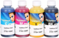 Sublimation Inktec SubliNova Inkjet Ink (DTI) 4 Colors/Set - 400ml (100ml/Bottle/Color) (Y M C K) Made in Korea