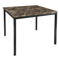 Latitude Run® Counter Height Table With Faux Mable Top