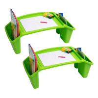 Mind Reader Sprout Collection 22.25" W Kids Lap Desk, Activity Tray, Drawing, Stackable, Portable, Plastic