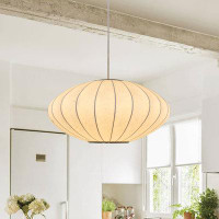 Wildon Home® 1 - Light Silk Lantern Style Pendant