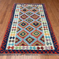 Foundry Select Foundry Select Hand-woven Tribal Afghan Mimana Kilim