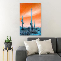 Foundry Select Cactus Plants Under Blue Sky During Daytime - Wrapped Canvas Painting