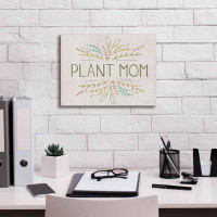 Trinx Trinx 'Plant Mom' By Lady Louise Designs, Giclee Canvas Wall Art