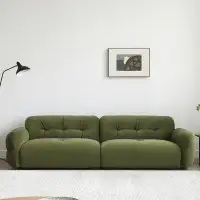 Crafts Design Trade 114.17" Green Velvet Modular Sofa cushion couch